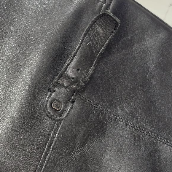 Bandolino Coppa Black Leather Side Zip Knee Harness Riding Boots Women's Size 8M - Picture 14 of 16